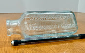 Antique Hires Household Extract Root Beer Glass Bottle Aqua