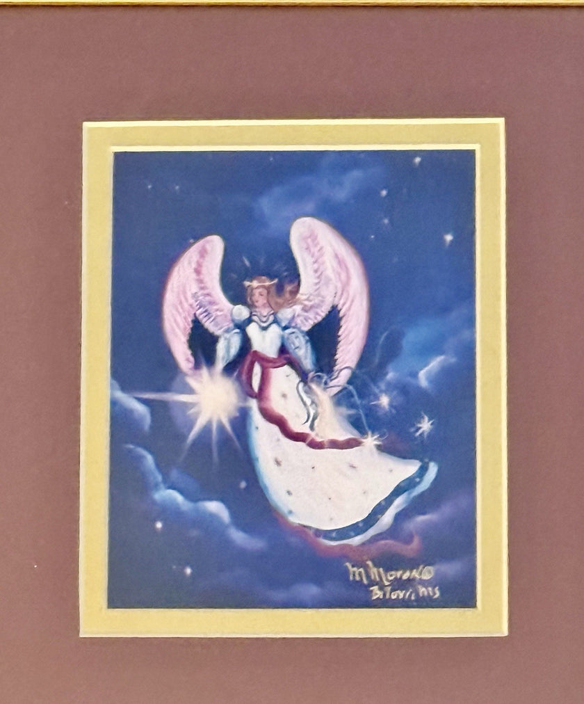 Mary Moran Guardian Angel Series Prints Celestrial Love Hope Faith Guardian RARE
