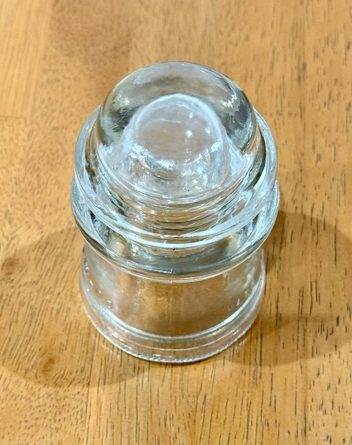 Vintage Hemingray 16 Clear Glass Insulator Made in USA 9-48 :::