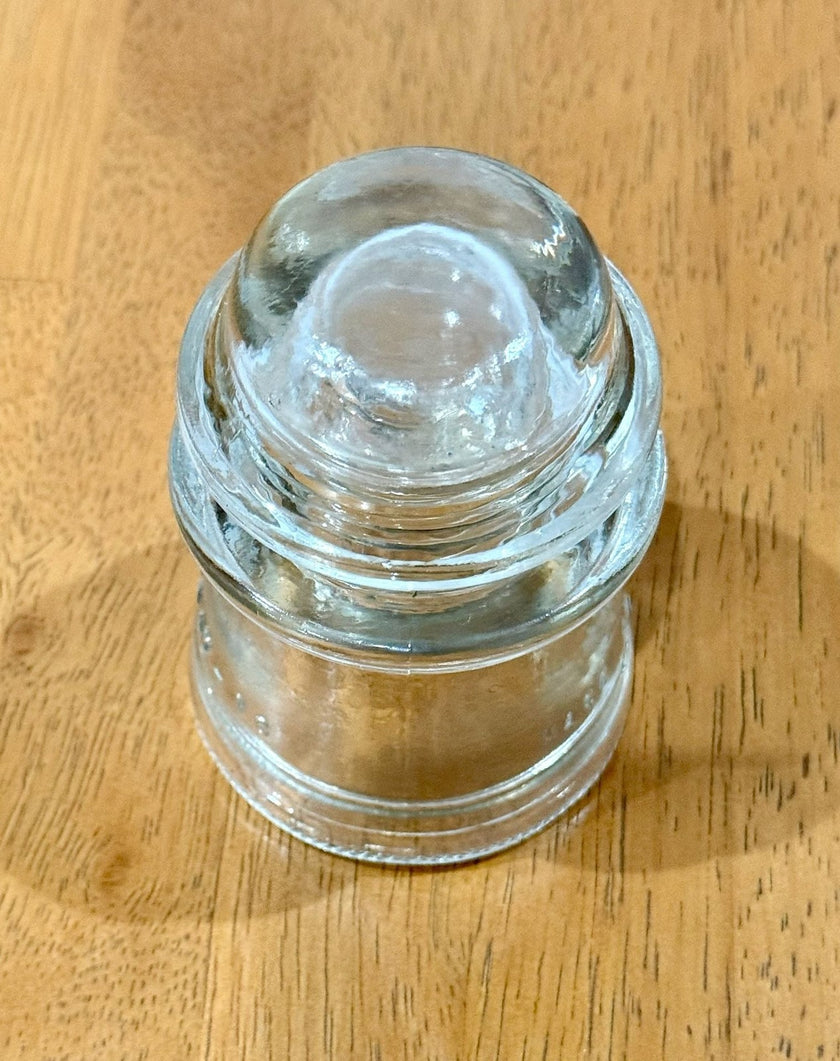 Vintage Hemingray 16 Clear Glass Insulator Made in USA 9-48 :::