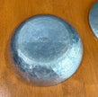 Vintage Buenilum Handwrought Hammered Aluminum Trinket Dish with Bakelite Flower