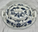 Vintage Blue Danube Oval Soup Tureen with Lid & Underplate Blue Onion Pattern
