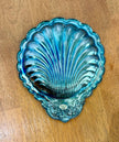 Vintage Silver Plated Shell Trinket Dish Soap Dish Seashell Shape