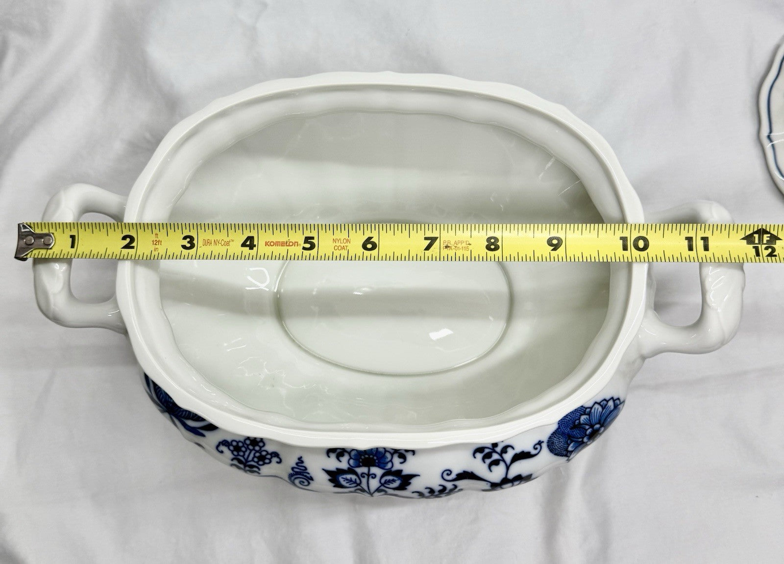 Vintage Blue Danube Oval Soup Tureen with Lid & Underplate Blue Onion Pattern
