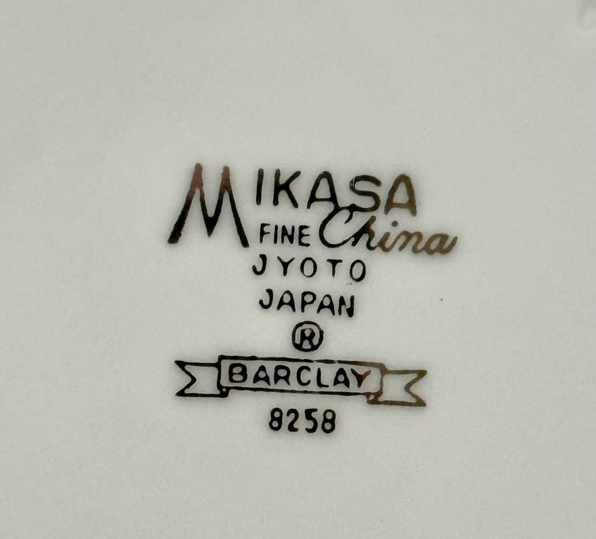 Vintage Mikasa Barclay Pattern 6-inch Coupe Dessert Bowl Fine China