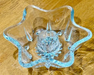 Vintage Hazel-Atlas Clear Pressed Glass 6-Point Star Taper Candle Holder