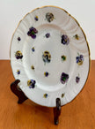 Vintage Dresden RK Richard Klemm Pansy Floral Scalloped Porcelain Plate 6.5