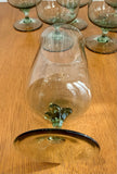 Vintage Set Of 8 Lenox Green Mist Iced Tea Goblets Expression Line Smoky Green