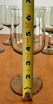 Vintage Set Of 8 Lenox Green Mist Wine Goblets Expression Line Smoky Green Sage
