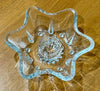 Vintage Hazel-Atlas Clear Pressed Glass 6-Point Star Taper Candle Holder