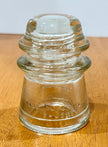 Vintage Hemingray 16 Clear Glass Insulator Made in USA 9-48 :::