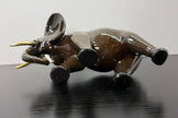 Vintage Ceramic Aynsley elephant Gold-Tone Tusks Animal Kingdom Collection 1990s