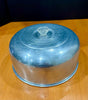 Vintage Aluminum Cake Cover Dome With Clear Acrylic Knob 11.5 Inch