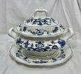 Vintage Blue Danube Oval Soup Tureen with Lid & Underplate Blue Onion Pattern