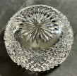 American Brilliant Period Cut Glass Finger Bowl Strawberry & Fans Pattern Rare!