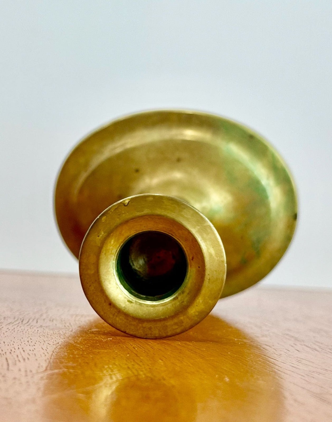 Vintage Solid Brass Candlestick Holders Set of 2
