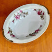 Vintage Moss Rose Fine China Oval Serving Veggie Bowl Made in Japan