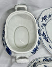 Vintage Blue Danube Oval Soup Tureen with Lid & Underplate Blue Onion Pattern
