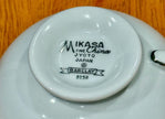 Vintage Mikasa Barclay Pattern 8258 Fine China Footed Teacup Coffee Cup