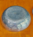 Vintage Buenilum Handwrought Hammered Aluminum Trinket Dish with Bakelite Flower