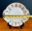 Antique Nippon Hand Painted Porcelain Serving Dish Gold Handles Pink Floral Swag