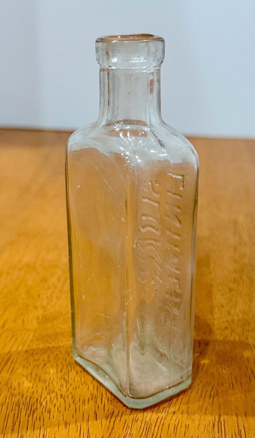Antique Sloan's Liniment Clear Glass Bottle 5 Inch