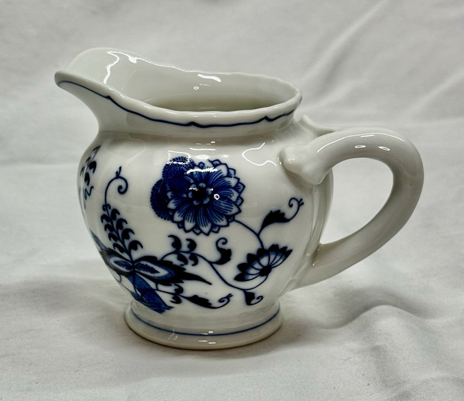 Vintage Blue Danube Porcelain Creamer Blue Onion Pattern Japan