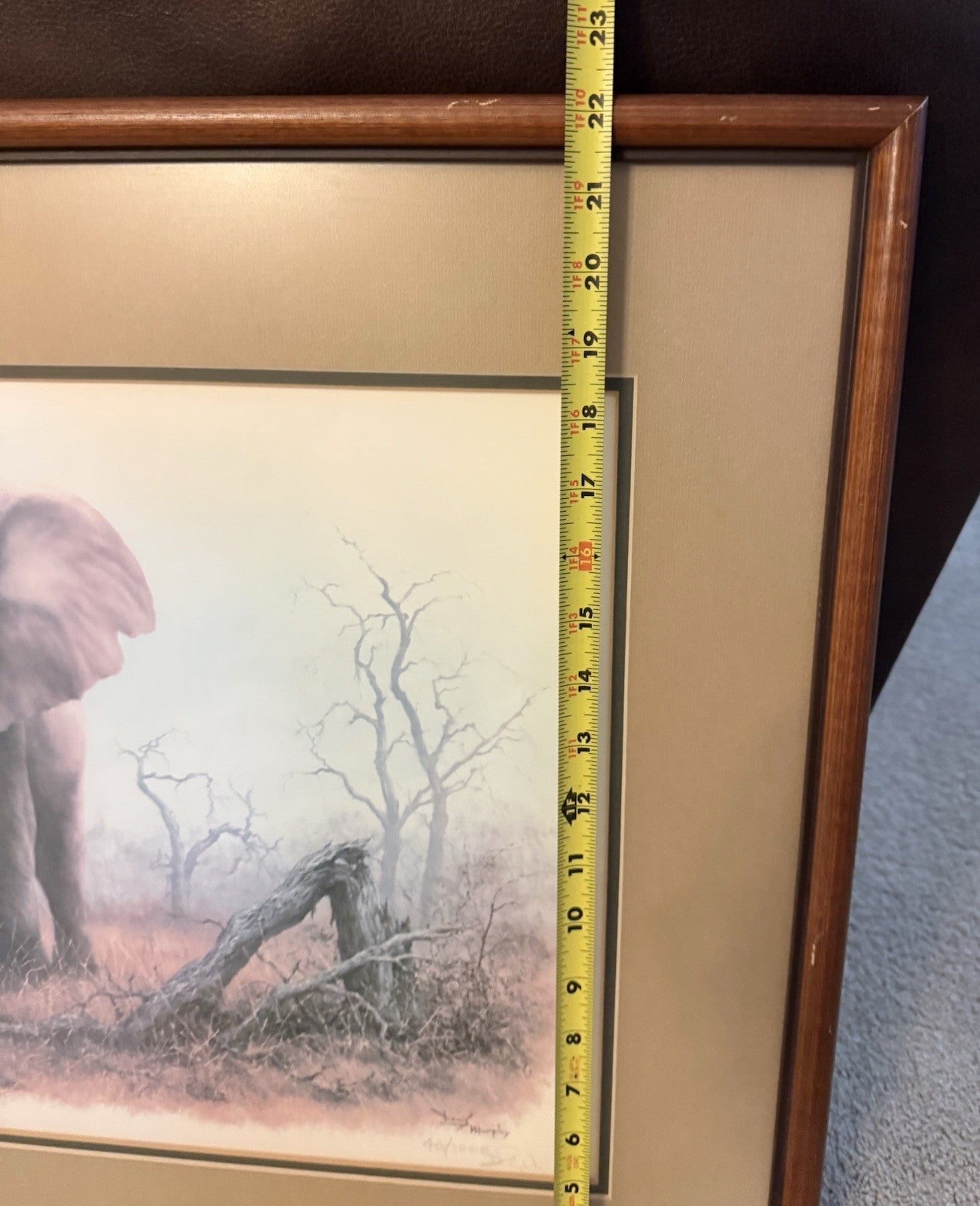 Vintage Limited Edition Art Print Ahmed of Kenya Denis Murphy Signed 46/1000