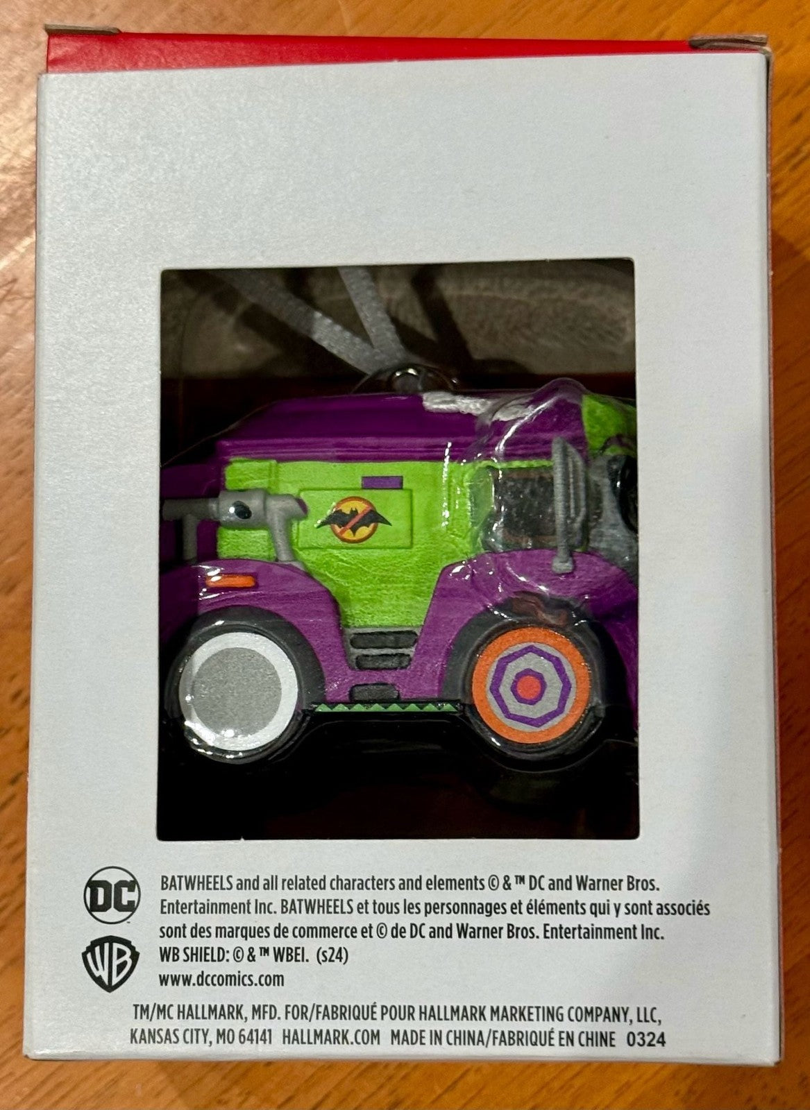 Hallmark DC Batwheels Prank The Joker Van Christmas Tree Ornament