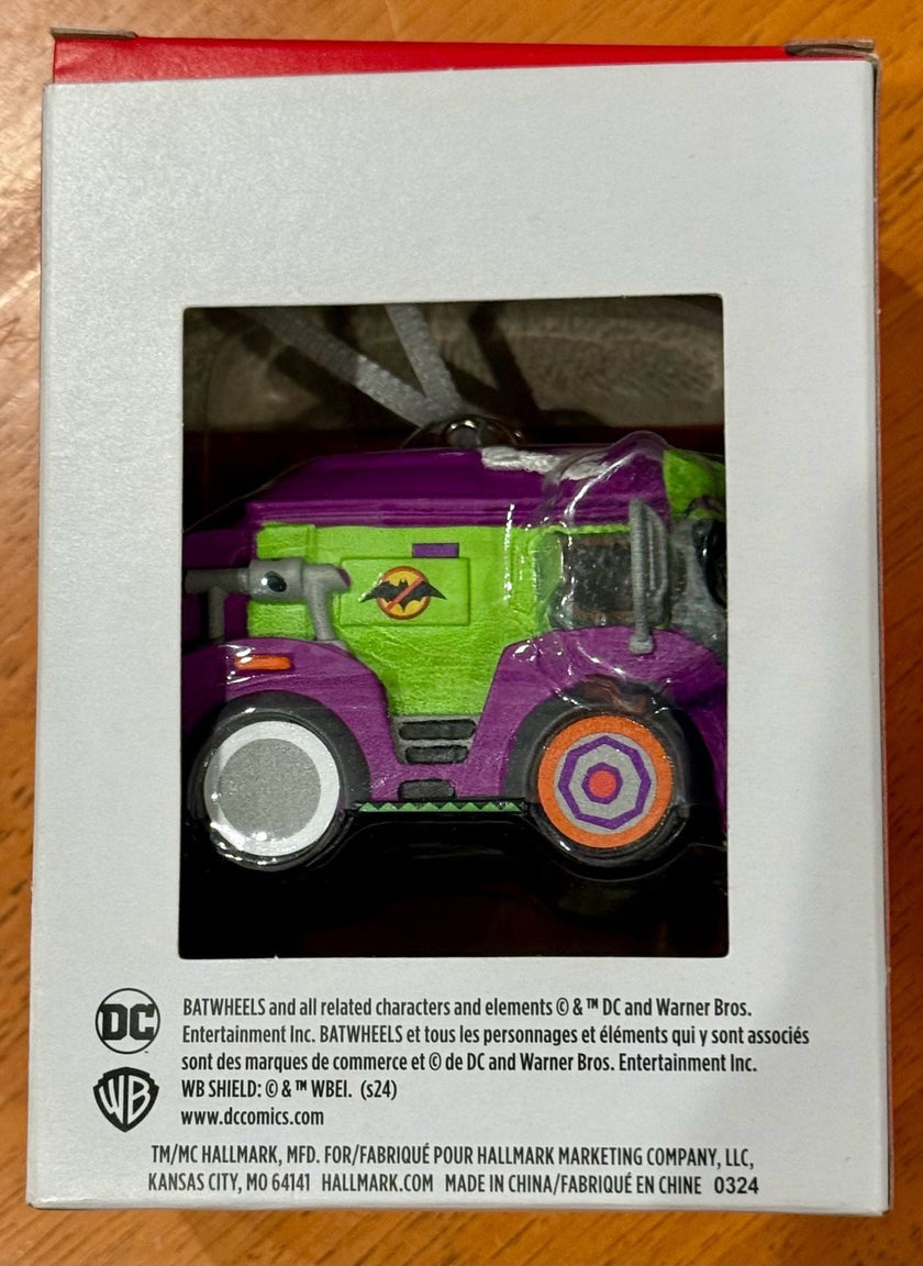 Hallmark DC Batwheels Prank The Joker Van Christmas Tree Ornament