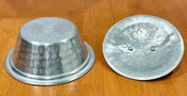 Vintage Everlast Hand-Forged Hammered Aluminum Bowl 1038 & Lid Pea Pod Handle