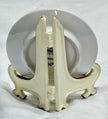 Vintage Royal Copenhagen Plates 2000 Christmas & Millennium Plates with Stands