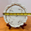 Vintage Dresden Germany Porcelain Floral Scalloped Salad plate 7 Inch