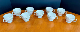 Vintage Wedgwood Westbury Leigh Shape Footed Tea Cups Set Of 9