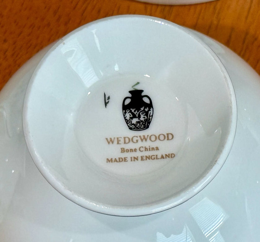 Vintage Wedgwood Westbury Leigh Shape Footed Tea Cups Set Of 9