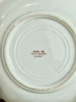 Set of 4 Vintage Hand Painted Floral Porcelain Saucers Made in Occupied Japan