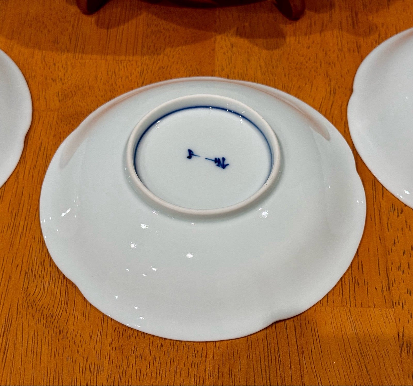 Vintage Set of 4 Traditional Japanese Arita Ware Porcelain Bowls Blue White