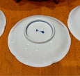 Vintage Set of 4 Traditional Japanese Arita Ware Porcelain Bowls Blue White