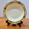 Vintage W.H. Grindley & Co. Ivory England Floral Scalloped Rim Bowl 8”
