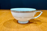 Vintage Mikasa Barclay Pattern 8258 Fine China Footed Teacup Coffee Cup