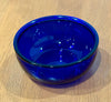 Vintage Cobalt Blue Glass Small Serving Bowl Condiment Dish