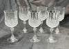 Vintage Set Of 6 Cristal D'Arques Durand Longchamp Crystal Wine Glasses 6.5