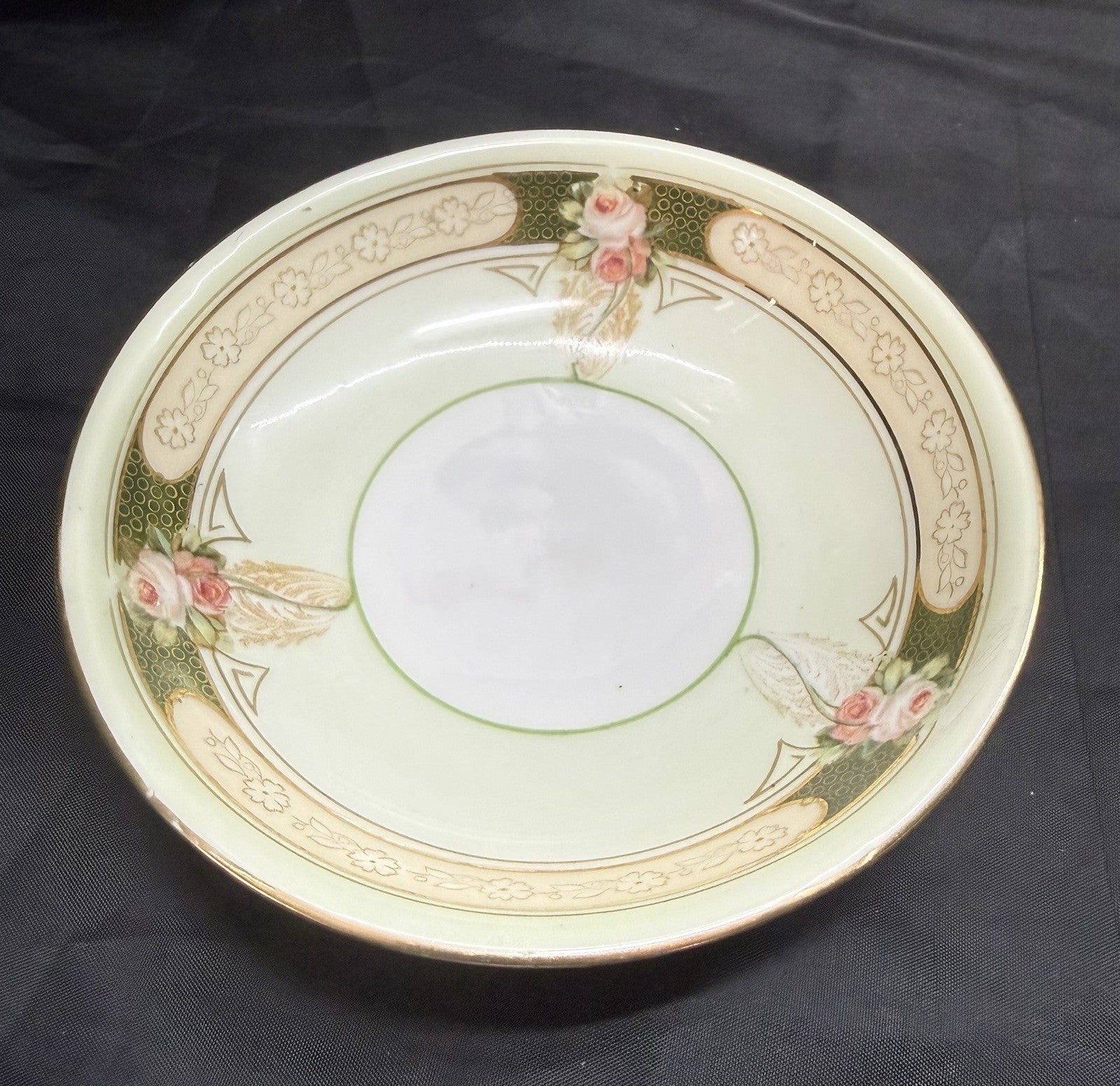 Antique Lot Of 6 Reinhold Schlegelmilch RS Germany Roses And Gold Dessert Bowls
