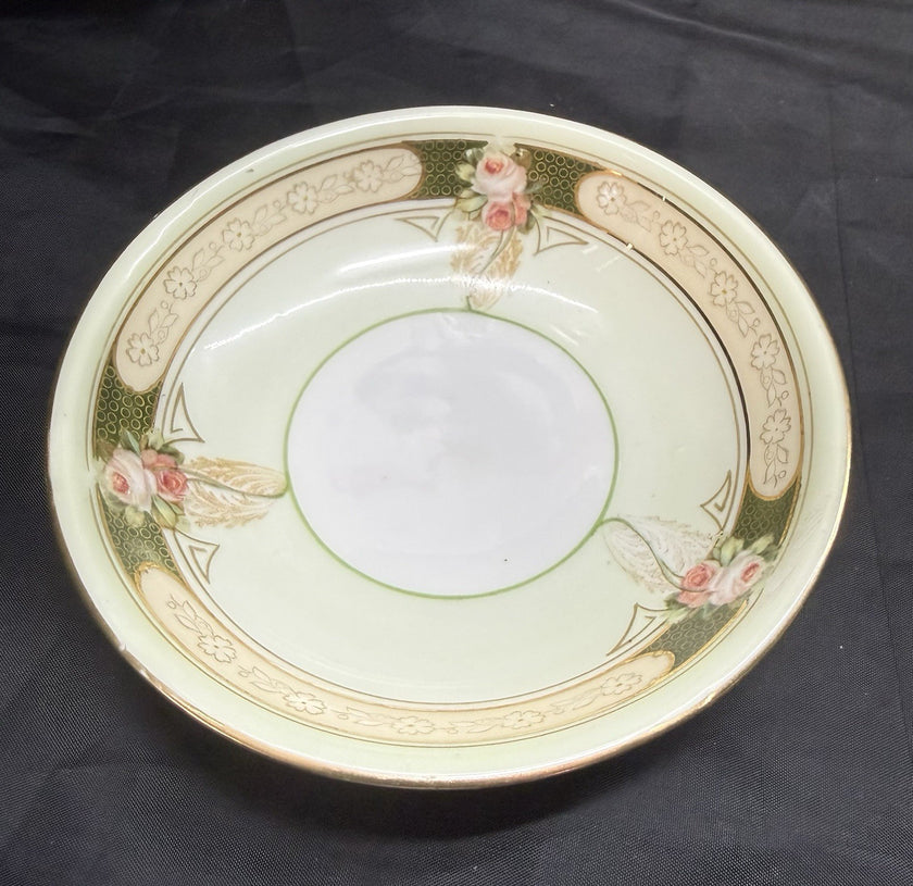 Antique Lot Of 6 Reinhold Schlegelmilch RS Germany Roses And Gold Dessert Bowls