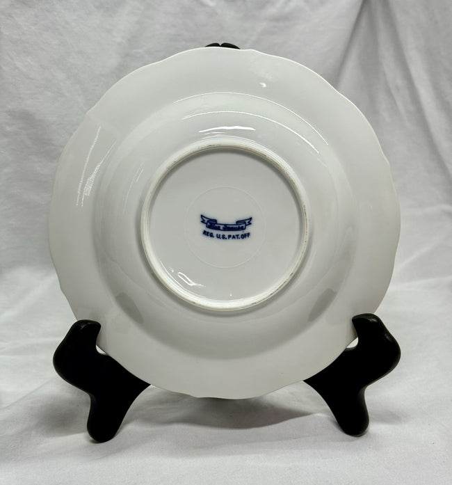 Vintage Blue Danube China Blue Onion Pattern Rimmed 8 1/4