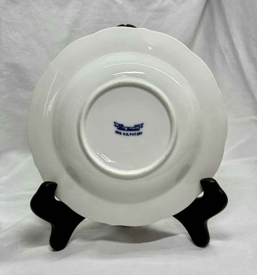 Vintage Blue Danube China Blue Onion Pattern Rimmed 8 1/4