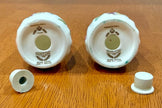 Vintage Minton Haddon Hall Bone China Salt and Pepper Shaker Set Floral
