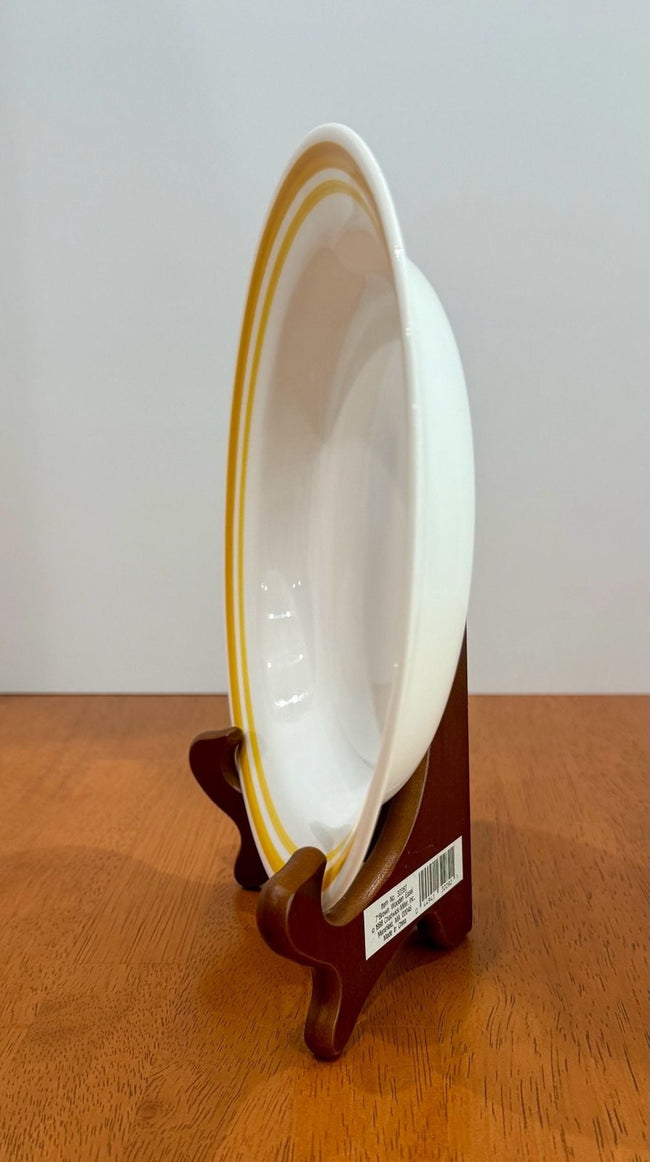 Vintage Corelle Citrus Yellow Low Rim Soup Bowl 8.25 Inch