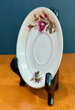 Vintage Fine China Moss Rose Pattern Teacup Saucer Made in Japan