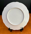 Vintage BSM Fine Porcelain Floral Scalloped Dinner Plate Blue Yellow